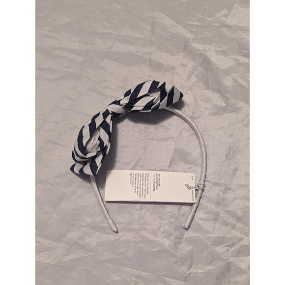 Janie And Jack Girls Blue And White Thin Headband NWT - Picture 1 of 11